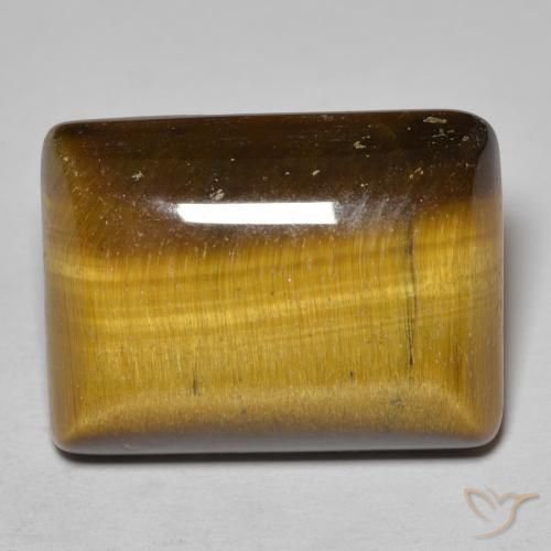 18.42ct 天然 ミディアムブラウン タイガーズアイ, バゲット, オペーク