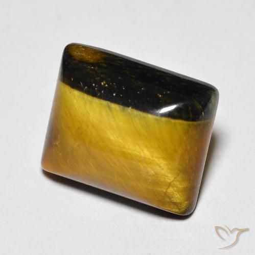 6.42ct 天然 Medium Dark-Brown タイガーズアイ, バゲット, オペーク