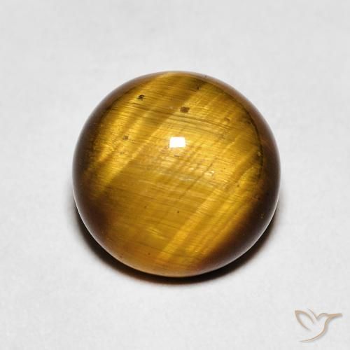 2.27ct 天然 Medium Dark-Brown タイガーズアイ, ラウンド, オペーク