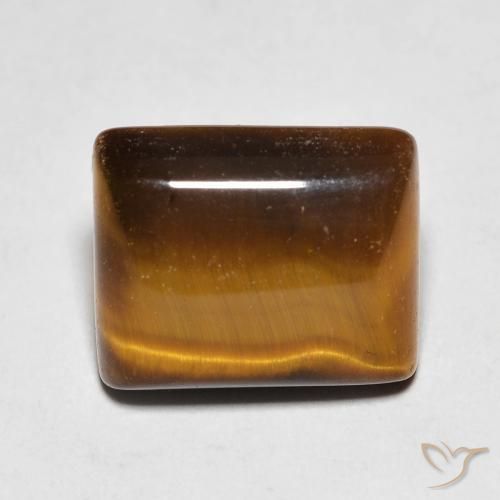 5.64ct 天然 ウォームブラウン タイガーズアイ, バゲット, オペーク