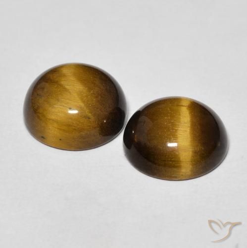 Shop natural 7.41ct ミディアムブラウン タイガーズアイ gems, ラウンド, from タイ at GemSelect. In stock, global shipping!