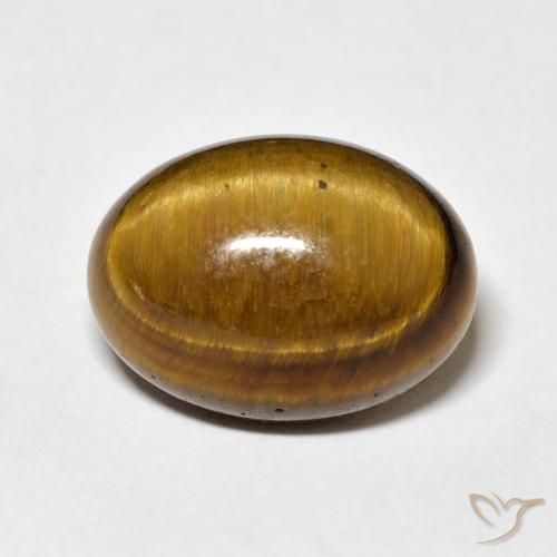 10.40ct 天然 ウォームブラウン タイガーズアイ, 楕円形, オペーク