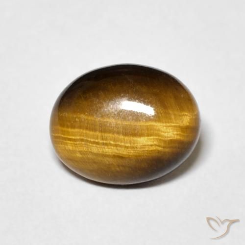 3.04ct 天然 ゴールドブラウン タイガーズアイ, 楕円形, オペーク