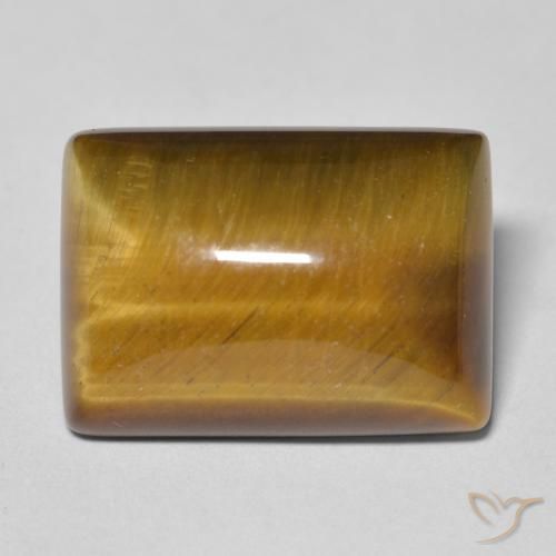 13.33ct 天然 ミディアムブラウン タイガーズアイ, バゲット, オペーク