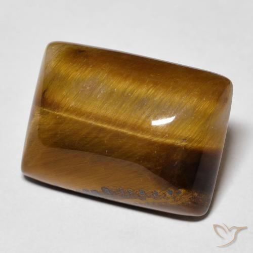13.72カラットの天然Medium Light-Brownタイガーズアイ、バゲット、オペーク