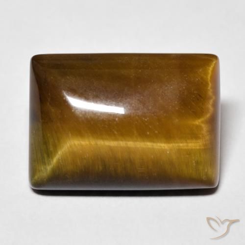 13.48ct 天然 ゴールドブラウン タイガーズアイ, バゲット, オペーク