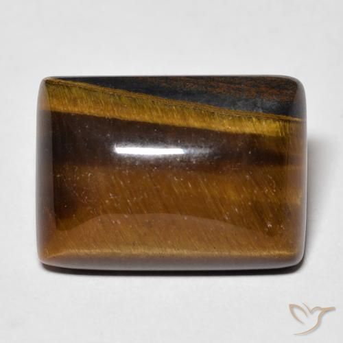14.98ct 天然 Medium Light-Brown タイガーズアイ, バゲット, オペーク