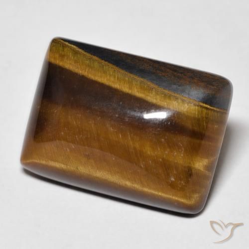 14.98カラットの天然Medium Light-Brownタイガーズアイ、バゲット、オペーク