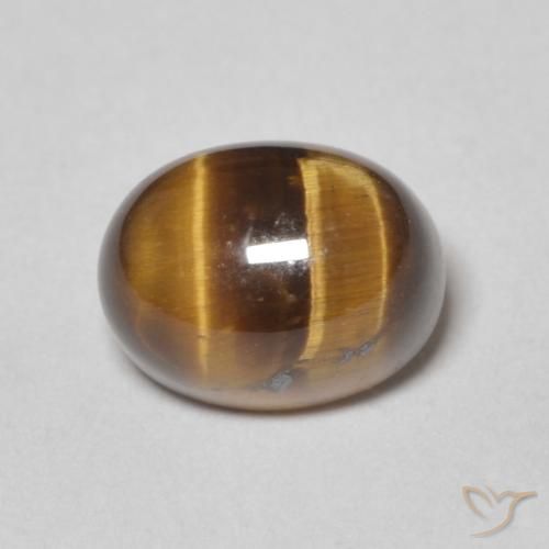 2.83ct 天然 ジンジャーブレッドブラウン タイガーズアイ, 楕円形, オペーク