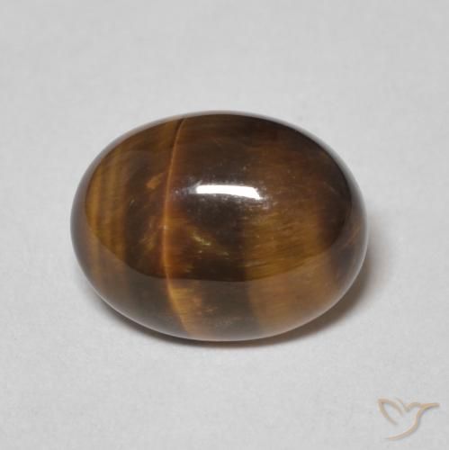 2.20ct 天然 ジンジャーブレッドブラウン タイガーズアイ, 楕円形, オペーク