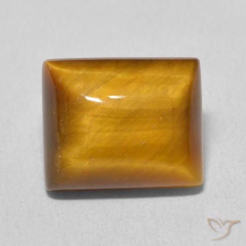 6.15ct 天然 Medium Light-Brown タイガーズアイ, バゲット, オペーク