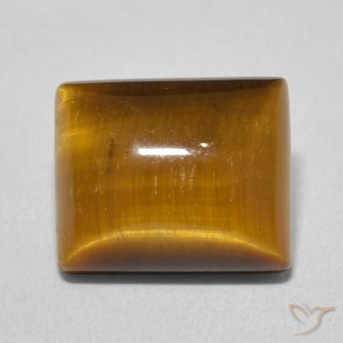 6.23ct 天然 ゴールドブラウン タイガーズアイ, バゲット, オペーク