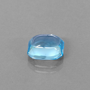 3.46カラットの天然スイスブルートパーズ（9.1×7.4 mm・エメラルドカット）