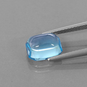 3.46カラットの天然スイスブルートパーズ（9.1×7.4 mm・エメラルドカット）