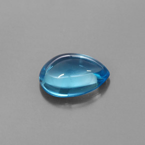 3.29カラットの天然スイスブルートパーズ（10.7×8 mm・洋梨の形）