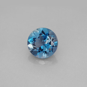 2.25カラットの天然ロンドンブルートパーズ（8.00 mm・ラウンドカット）