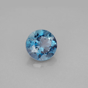 2.25カラットの天然ロンドンブルートパーズ（8.00 mm・ラウンドカット）