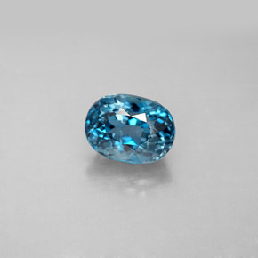 1.91カラットの天然ロンドンブルートパーズ（7.8×5.8 mm・オーバルカット）