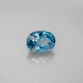 1.91カラットの天然ロンドンブルートパーズ（7.8×5.8 mm・オーバルカット）