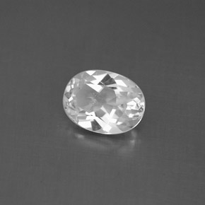 1.40カラットの天然ホワイトトパーズ（7.9×6.1 mm・オーバルカット）