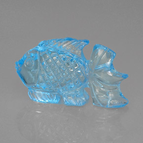 18.94カラットの天然スイスブルートパーズ（25.6×14.8 mm・透明）