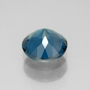 2.91カラットの天然ロンドンブルートパーズ（8.97 mm・ラウンドカット）