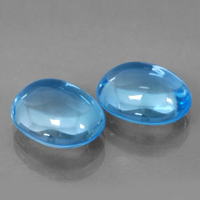 カラットの天然スイスブルートパーズ（10.8×8.8 mm・オーバルカット）