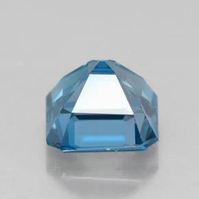 1.93カラットの天然ロンドンブルートパーズ（6.8×6.8 mm・エメラルドカット）