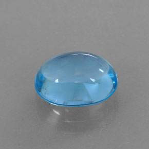 4.09カラットの天然スイスブルートパーズ（10.6×8.8 mm・オーバルカット）