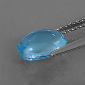 3.33カラットの天然スイスブルートパーズ（9.5×7.6 mm・エメラルドカット）