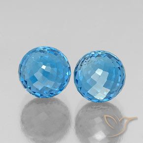 Shop natural 12.66ct スイスブルー トパーズ gems, スフェア / ボール, from ブラジル at GemSelect. In stock, global shipping!