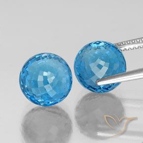 Shop natural 13.04ct スイスブルー トパーズ gems, スフェア / ボール, from ブラジル at GemSelect. In stock, global shipping!
