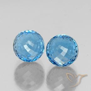 Shop natural 11.95ct スイスブルー トパーズ gems, スフェア / ボール, from ブラジル at GemSelect. In stock, global shipping!