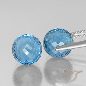 Shop natural 11.95ct スイスブルー トパーズ gems, スフェア / ボール, from ブラジル at GemSelect. In stock, global shipping!