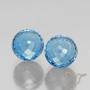 Shop natural 12.13ct スイスブルー トパーズ gems, スフェア / ボール, from ブラジル at GemSelect. In stock, global shipping!