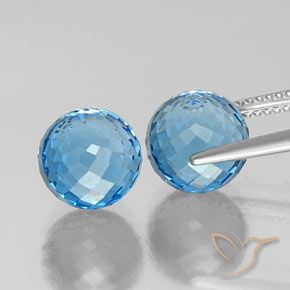 Shop natural 12.13ct スイスブルー トパーズ gems, スフェア / ボール, from ブラジル at GemSelect. In stock, global shipping!