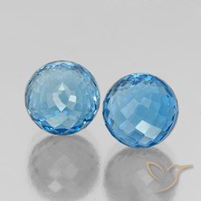 Shop natural 13.29ct スイスブルー トパーズ gems, スフェア / ボール, from ブラジル at GemSelect. In stock, global shipping!
