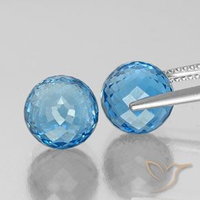 Shop natural 13.29ct スイスブルー トパーズ gems, スフェア / ボール, from ブラジル at GemSelect. In stock, global shipping!