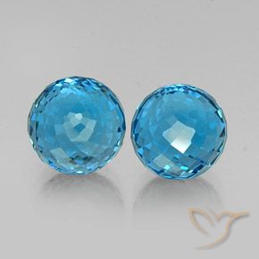 Shop natural 13.53ct スイスブルー トパーズ gems, スフェア / ボール, from ブラジル at GemSelect. In stock, global shipping!