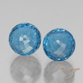 Shop natural 10.41ct スイスブルー トパーズ gems, スフェア / ボール, from ブラジル at GemSelect. In stock, global shipping!