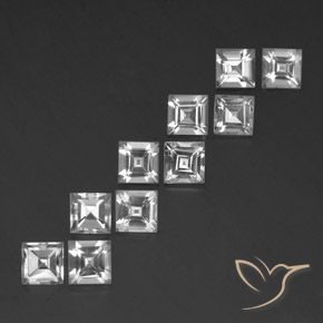 Shop natural 8.26ct ホワイト トパーズ gems, 四角形, from ブラジル at GemSelect. In stock, global shipping!