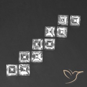 Shop natural 8.28ct ホワイト トパーズ gems, 四角形, from ブラジル at GemSelect. In stock, global shipping!