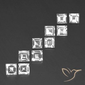 Shop natural 7.45ct ホワイト トパーズ gems, 四角形, from ブラジル at GemSelect. In stock, global shipping!