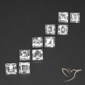 Shop natural 8.30ct ホワイト トパーズ gems, 四角形, from ブラジル at GemSelect. In stock, global shipping!
