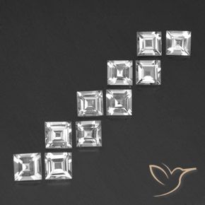 Shop natural 7.63ct ホワイト トパーズ gems, 四角形, from ブラジル at GemSelect. In stock, global shipping!