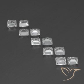 Shop natural 8.30ct ホワイト トパーズ gems, 四角形, from ブラジル at GemSelect. In stock, global shipping!