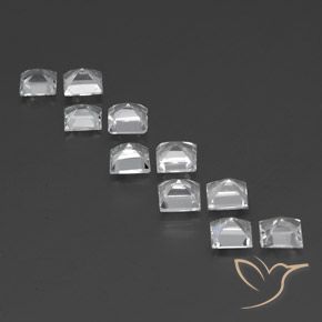 Shop natural 7.62ct クリアホワイト トパーズ gems, 四角形, from ブラジル at GemSelect. In stock, global shipping!