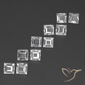 Shop natural 7.59ct クリアホワイト トパーズ gems, 四角形, from ブラジル at GemSelect. In stock, global shipping!
