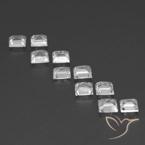Shop natural 7.59ct クリアホワイト トパーズ gems, 四角形, from ブラジル at GemSelect. In stock, global shipping!