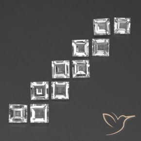 Shop natural 7.45ct クリアホワイト トパーズ gems, 四角形, from ブラジル at GemSelect. In stock, global shipping!